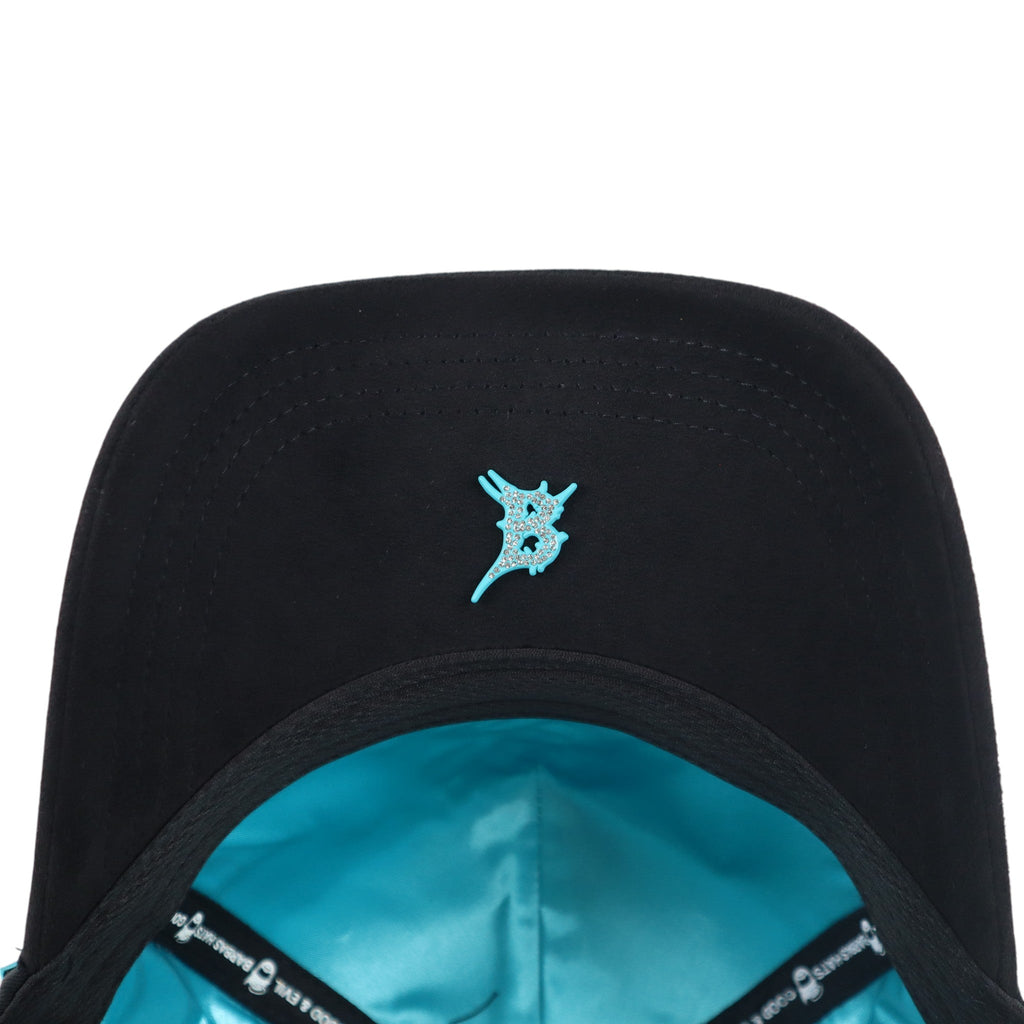 GORRA BARBAS HATS HEAVEN CYAN CROSSES BLACK