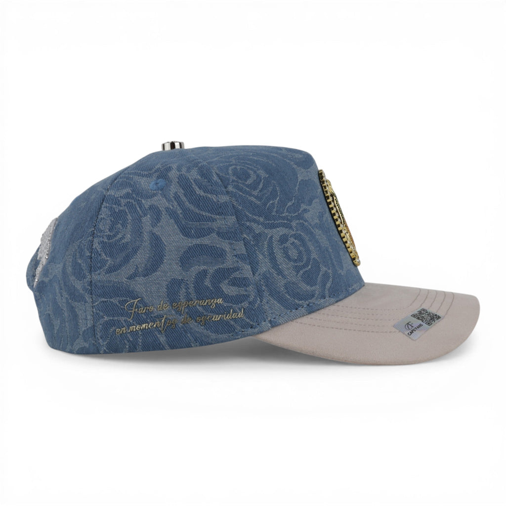 GORRA CAPS FANS GUADALUPE DENIM BLUE/BEIGE