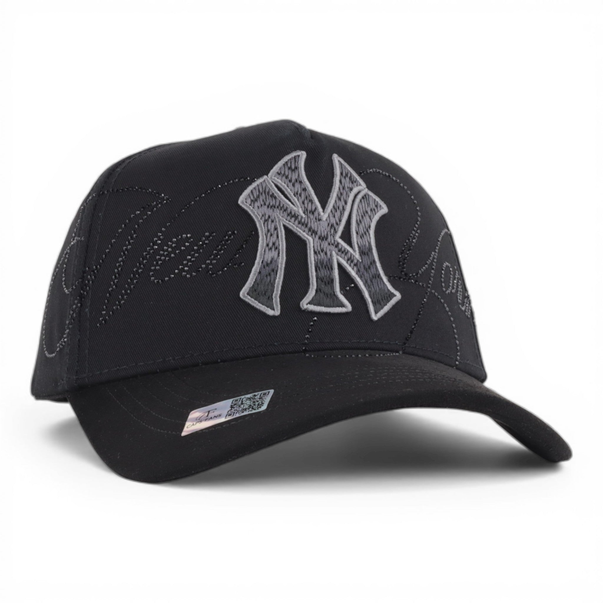 GORRA CAPS FANS NY CRYSTAL TOTAL BLACK
