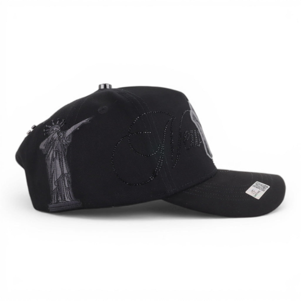 GORRA CAPS FANS NY CRYSTAL TOTAL BLACK