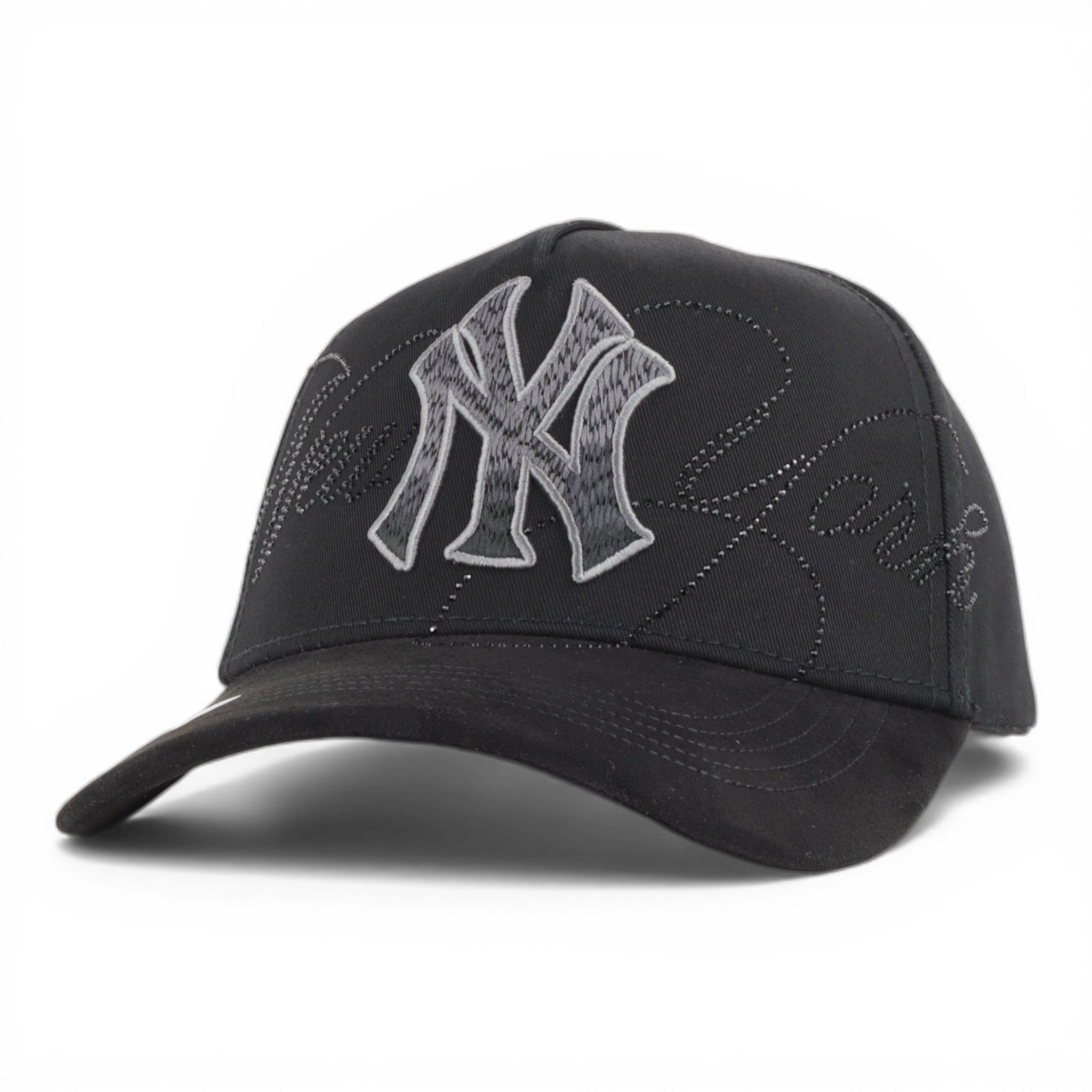 GORRA CAPS FANS NY CRYSTAL TOTAL BLACK
