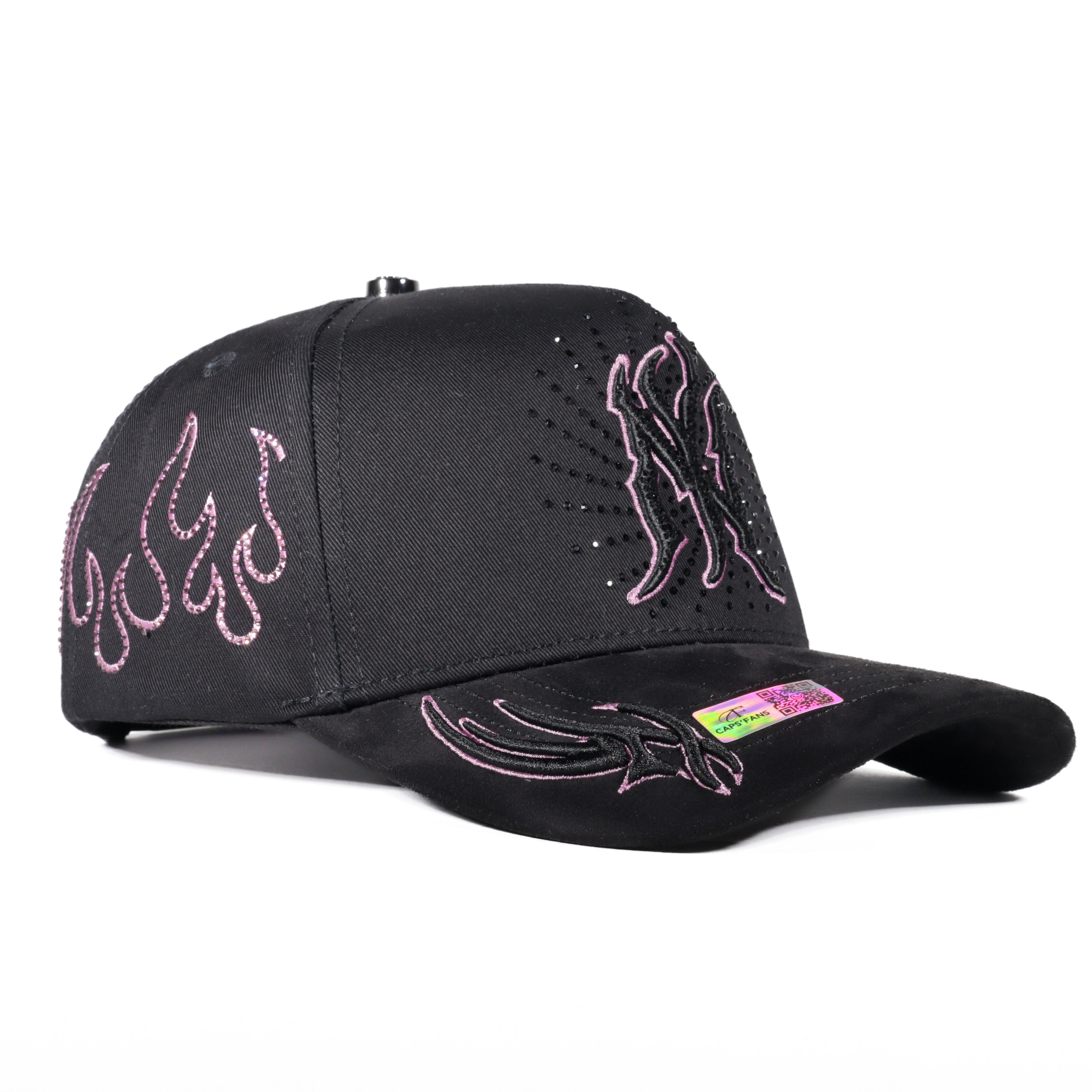 GORRA CAPS FANS NY FIRE BLACK/PINK
