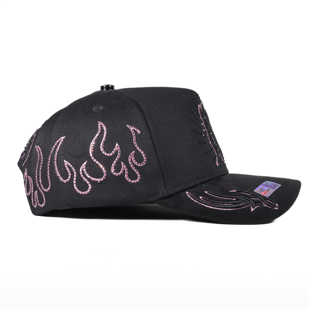 GORRA CAPS FANS NY FIRE BLACK/PINK