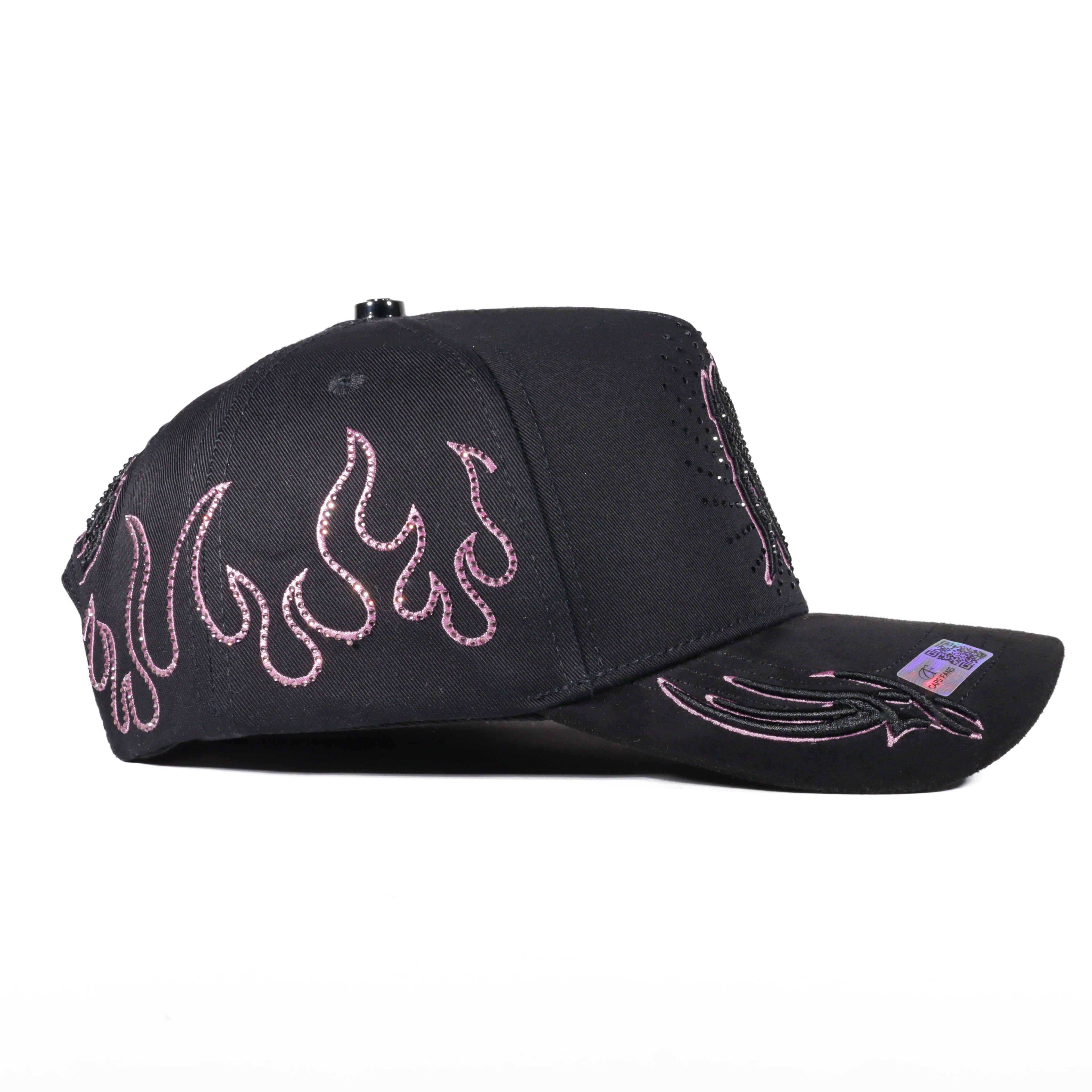GORRA CAPS FANS NY FIRE BLACK/PINK