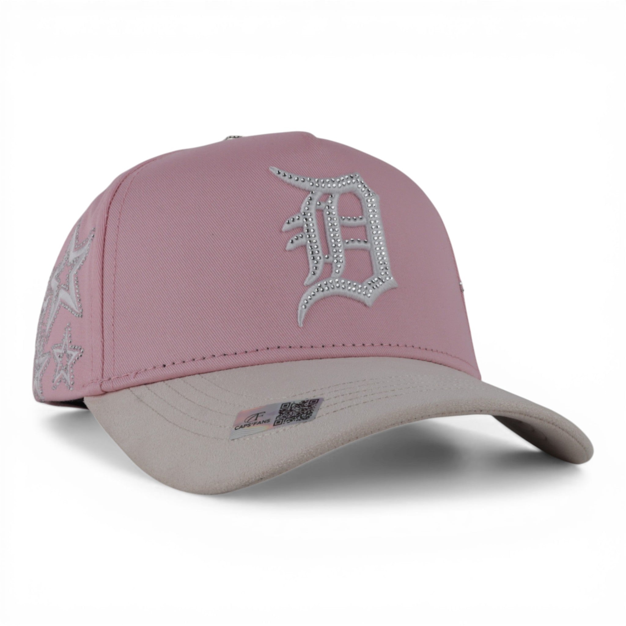 GORRA CAPS FANS DETROIT PINK/BEIGE SUEDE