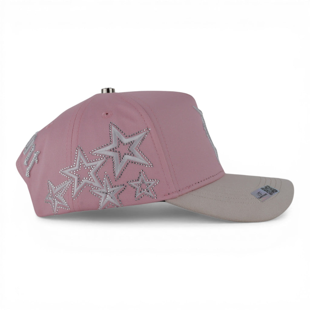 GORRA CAPS FANS DETROIT PINK/BEIGE SUEDE