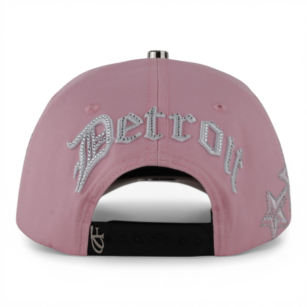 GORRA CAPS FANS DETROIT PINK/BEIGE SUEDE