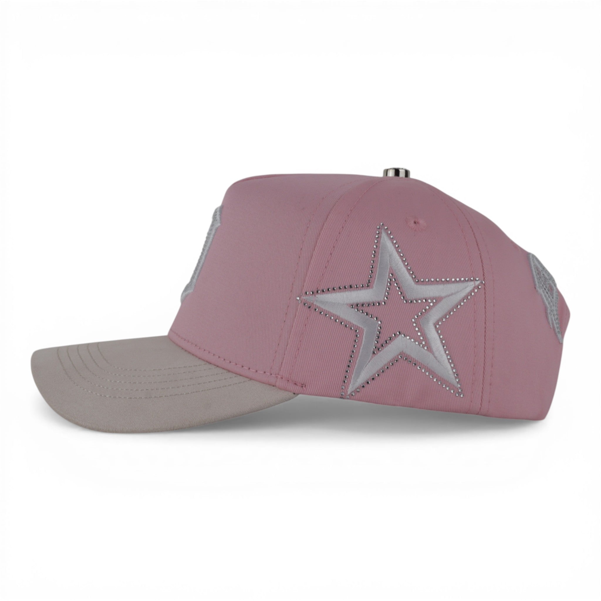 GORRA CAPS FANS DETROIT PINK/BEIGE SUEDE