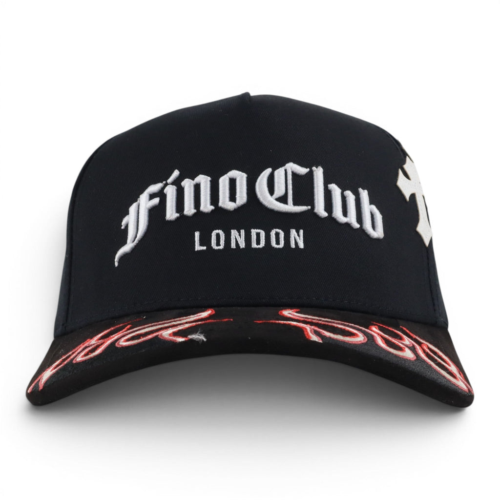 GORRA GALLO FINO BRAND FINO CLUB  LONDON BLACK