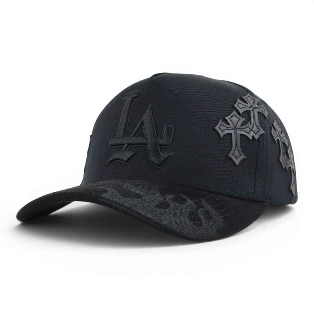 GORRA GALLO FINO BRAND LA EURO CLUB FLAMES BLACK