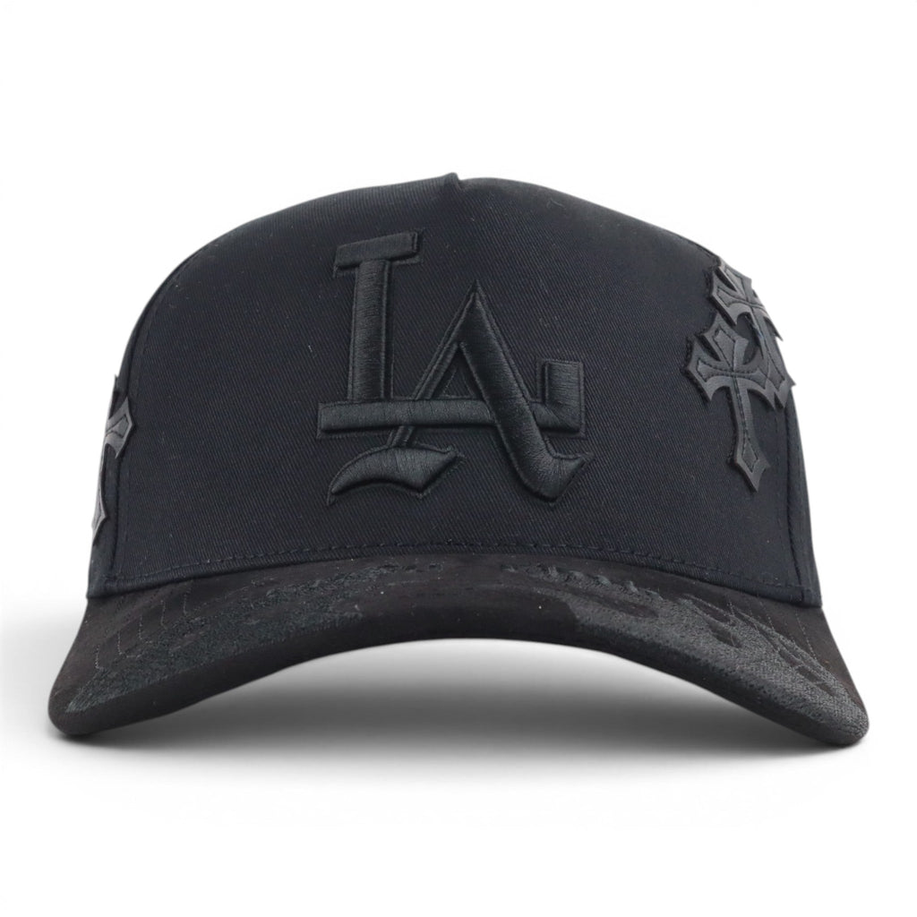 GORRA GALLO FINO BRAND LA EURO CLUB FLAMES BLACK