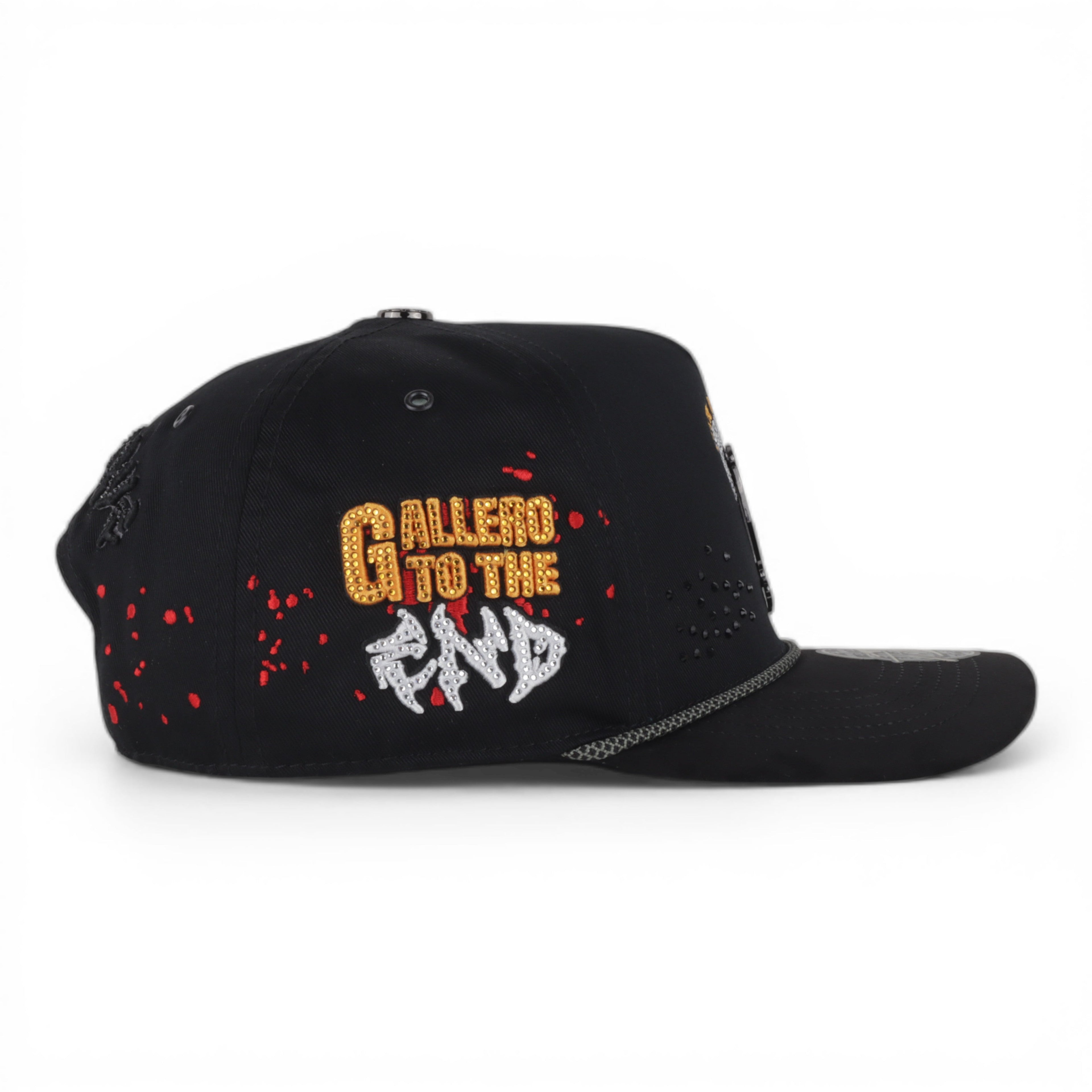 GORRA ITALIENSE GALLO CRYSTAL BLACK
