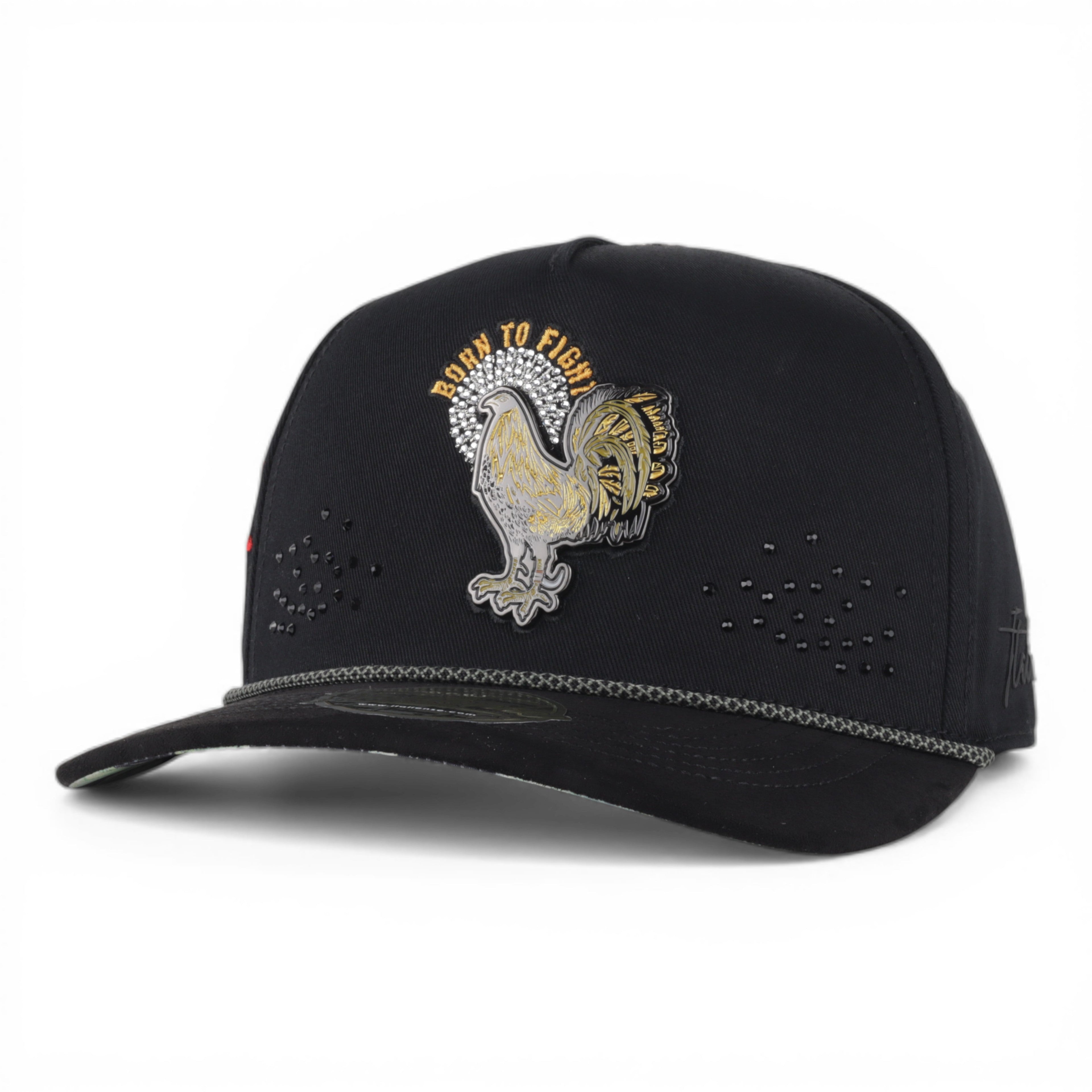 GORRA ITALIENSE GALLO CRYSTAL BLACK