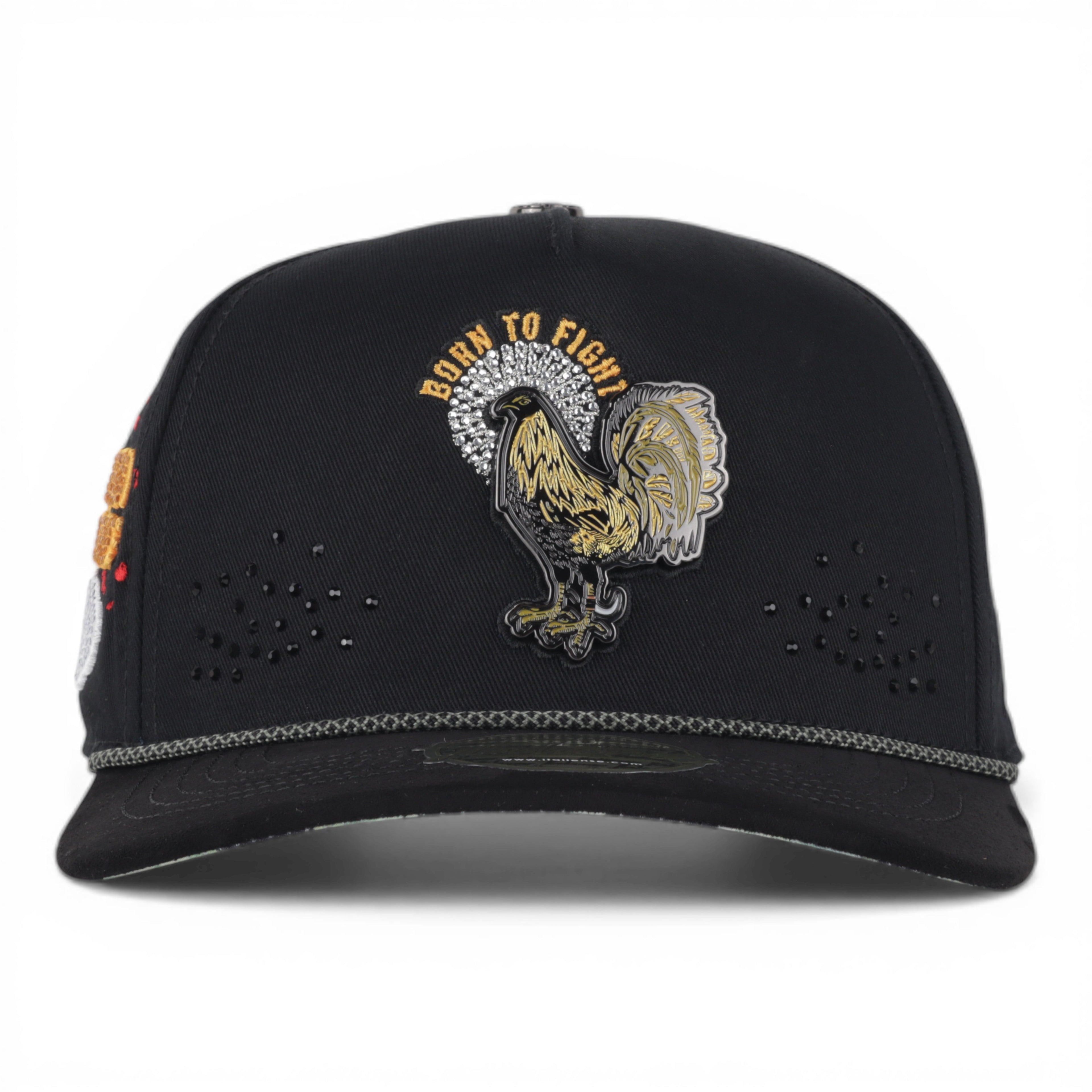 GORRA ITALIENSE GALLO CRYSTAL BLACK