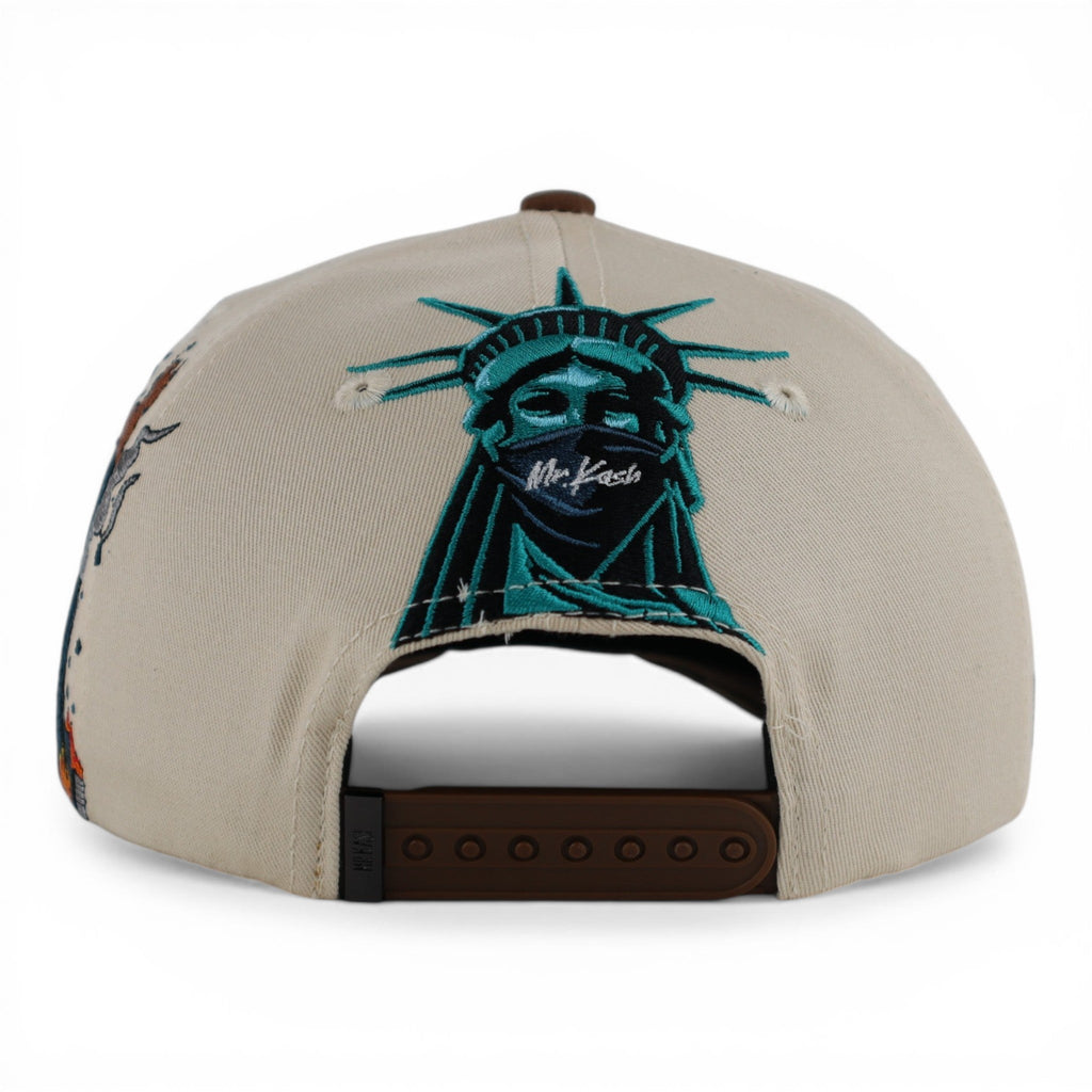 GORRA MR. KASH G MR. KASH NYC BROWN BEIGE
