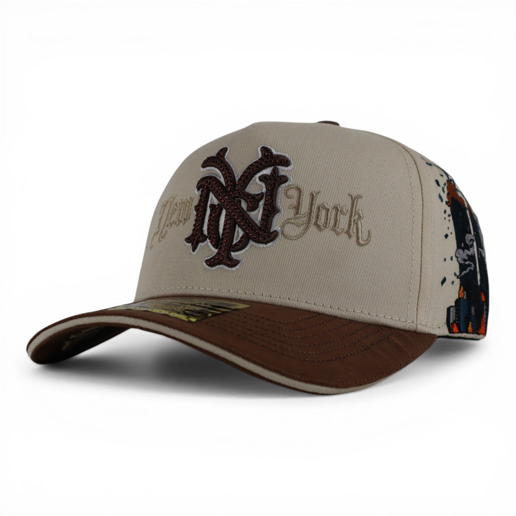 GORRA MR. KASH G MR. KASH NYC BROWN BEIGE