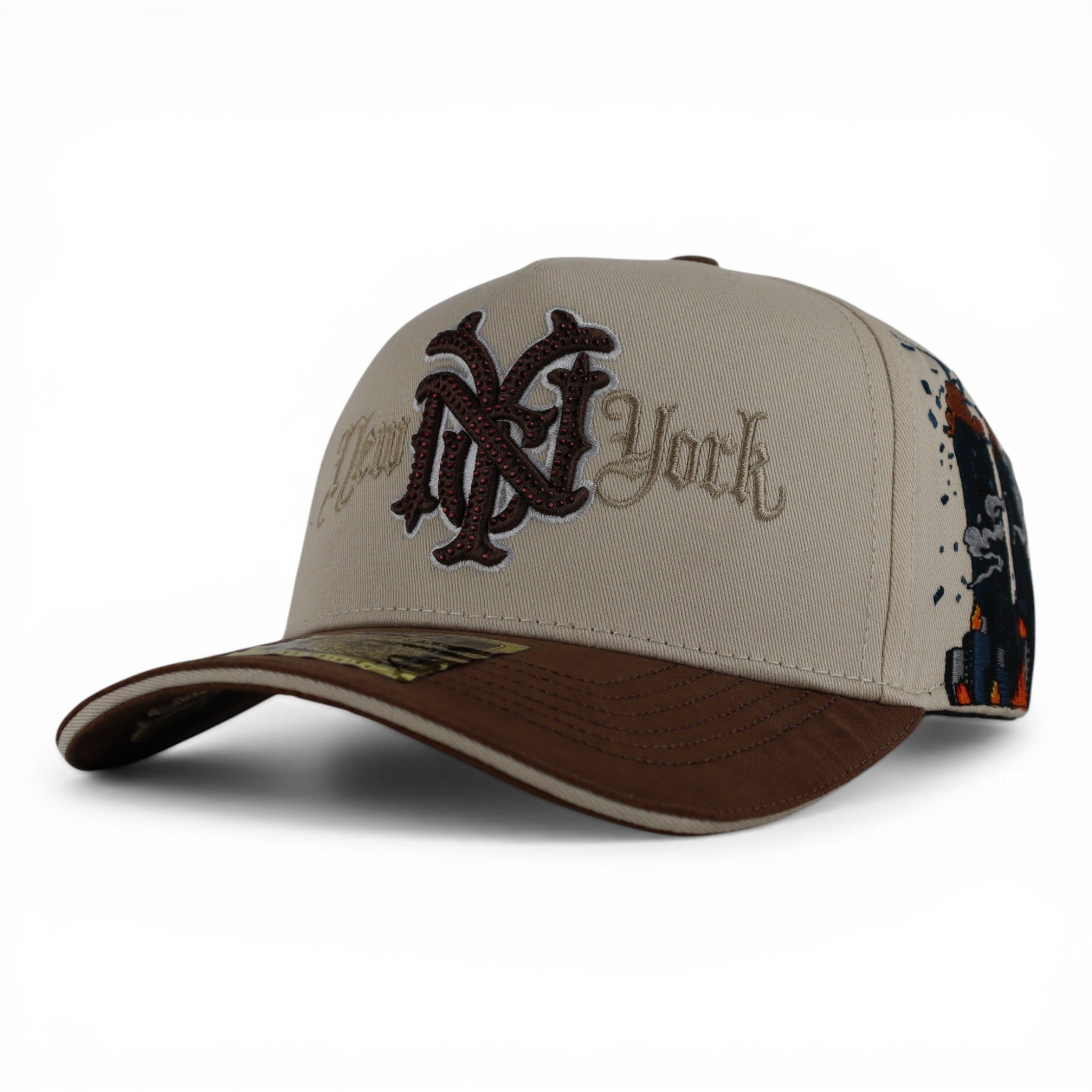 GORRA MR. KASH G MR. KASH NYC BROWN BEIGE