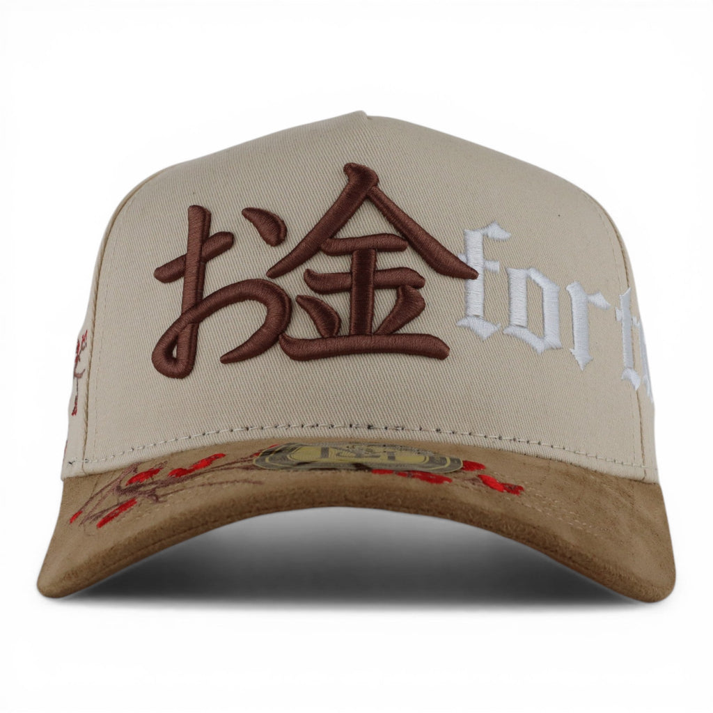 GORRA MR. KASH G MR. KASH FORTUNE BEIGE SUEDE