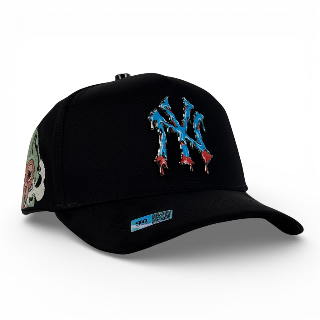 GORRA NINETY HATS NEW YORK GRAFFITI BLACK