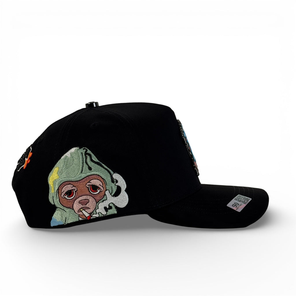 GORRA NINETY HATS NEW YORK GRAFFITI BLACK
