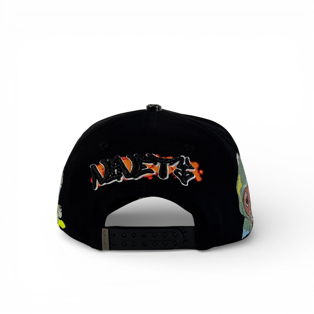 GORRA NINETY HATS NEW YORK GRAFFITI BLACK