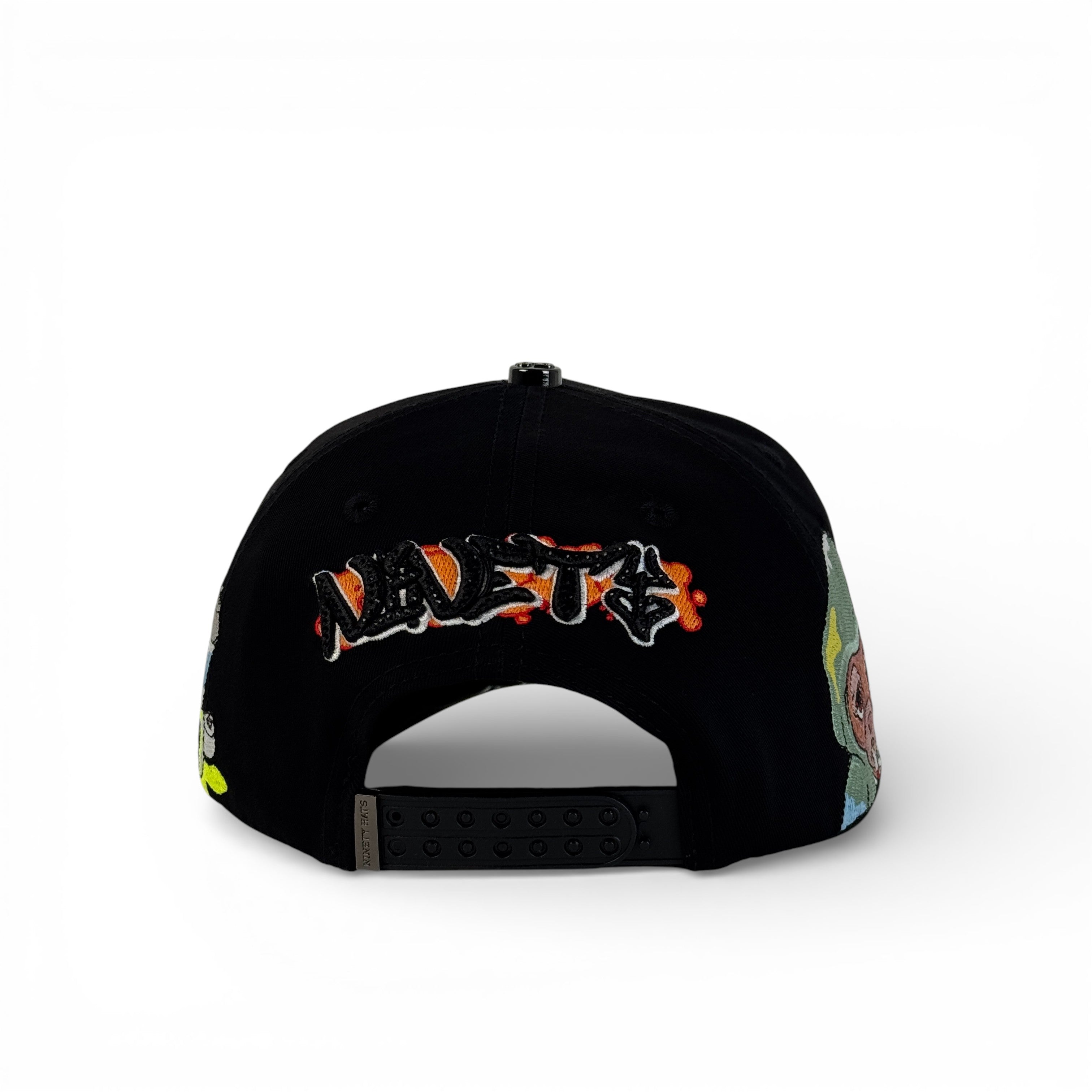 GORRA NINETY HATS NEW YORK GRAFFITI BLACK