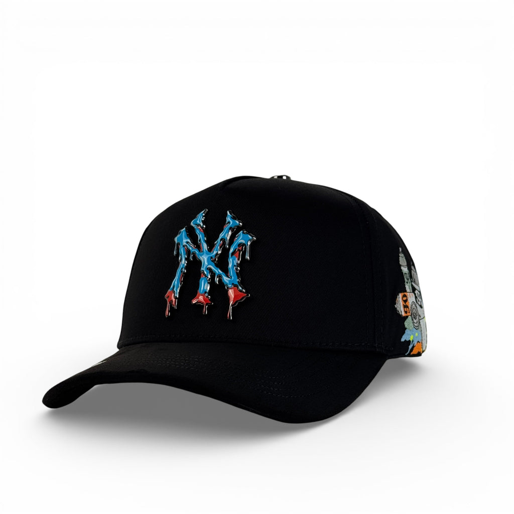 GORRA NINETY HATS NEW YORK GRAFFITI BLACK