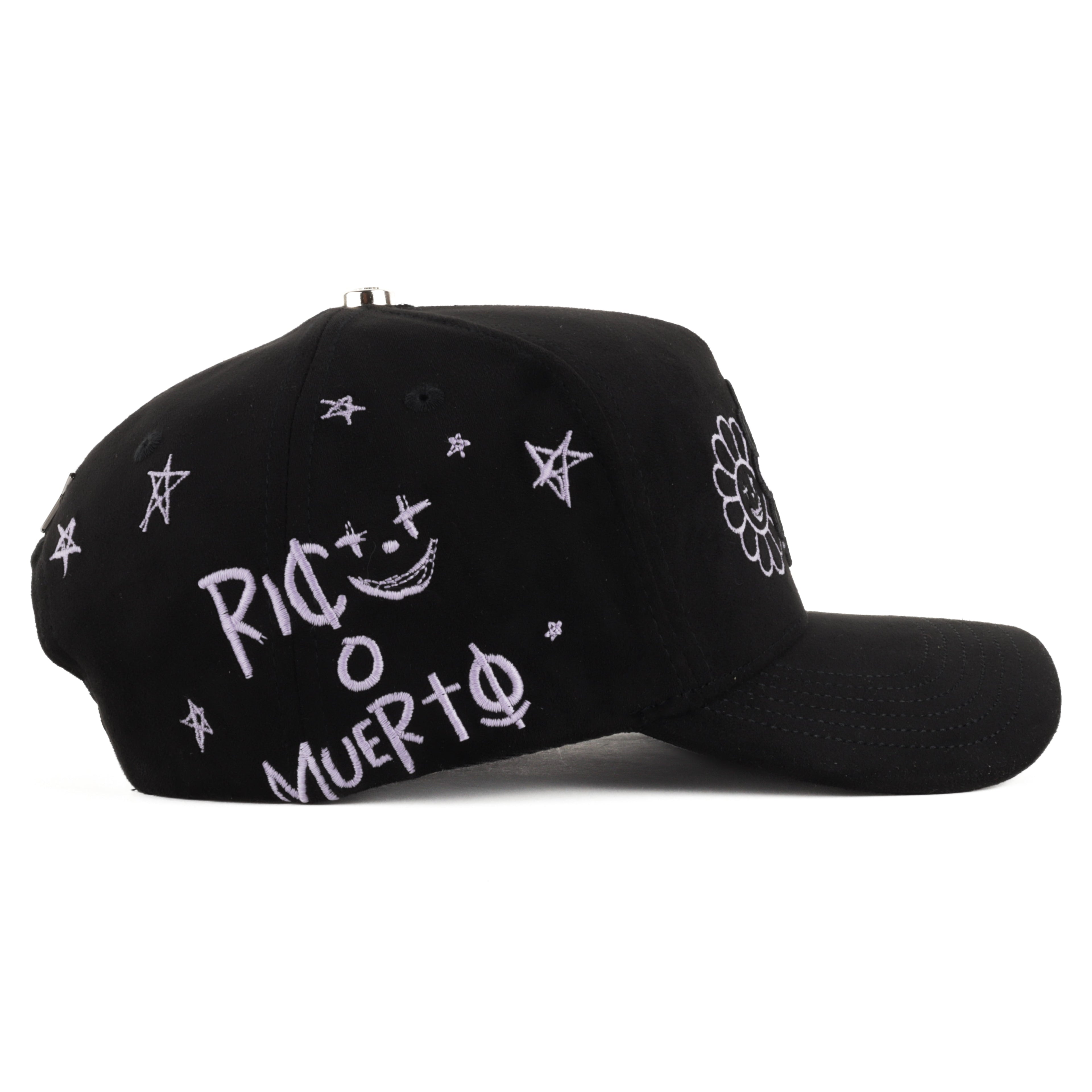 GORRA RUFIANOS MURAKAMI GLOW NEGRA/PURPLE SUEDE