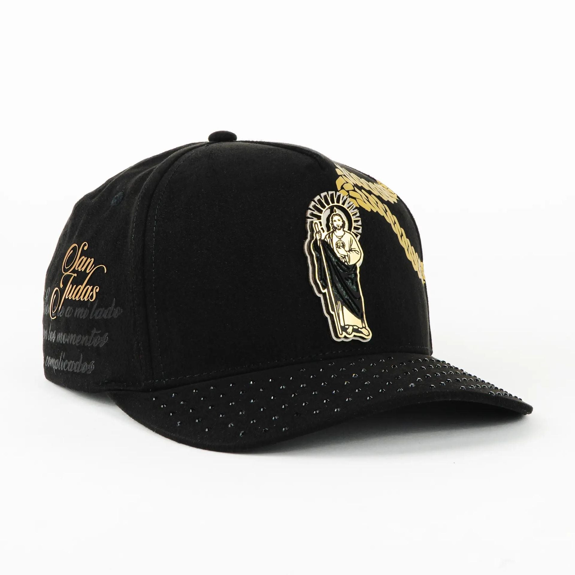 GORRA VAGO STYLE SAN JUDAS PLACA DORADA BLK