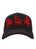 BELICA XCAPS DODGERS FLAMES BLACK RED FLAMES