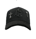 BELICA XCAPS LA DODGERS BLACK ON BLACK UPSIDE LOGO CRUZ