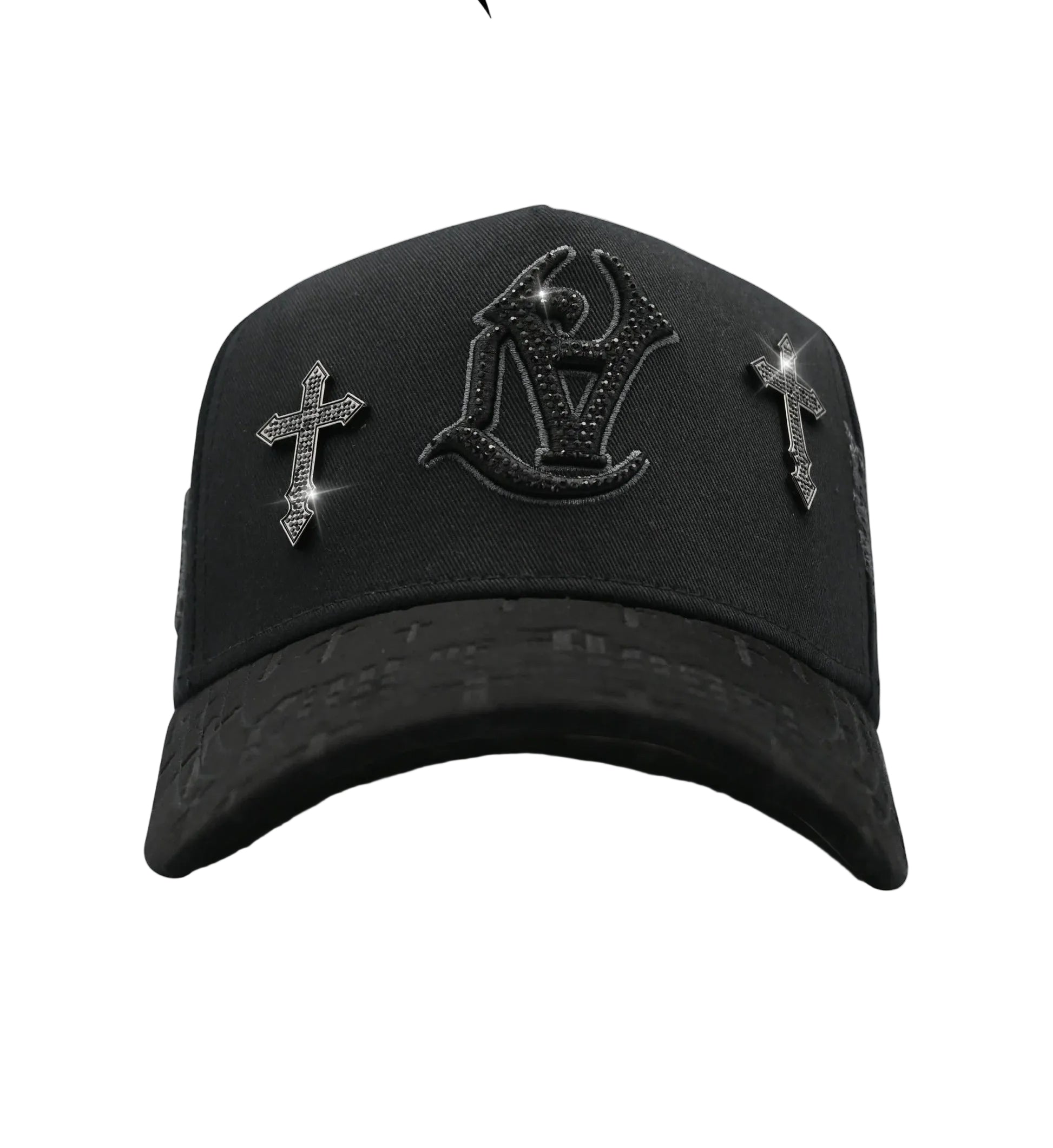 BELICA XCAPS LA DODGERS BLACK ON BLACK UPSIDE LOGO CRUZ