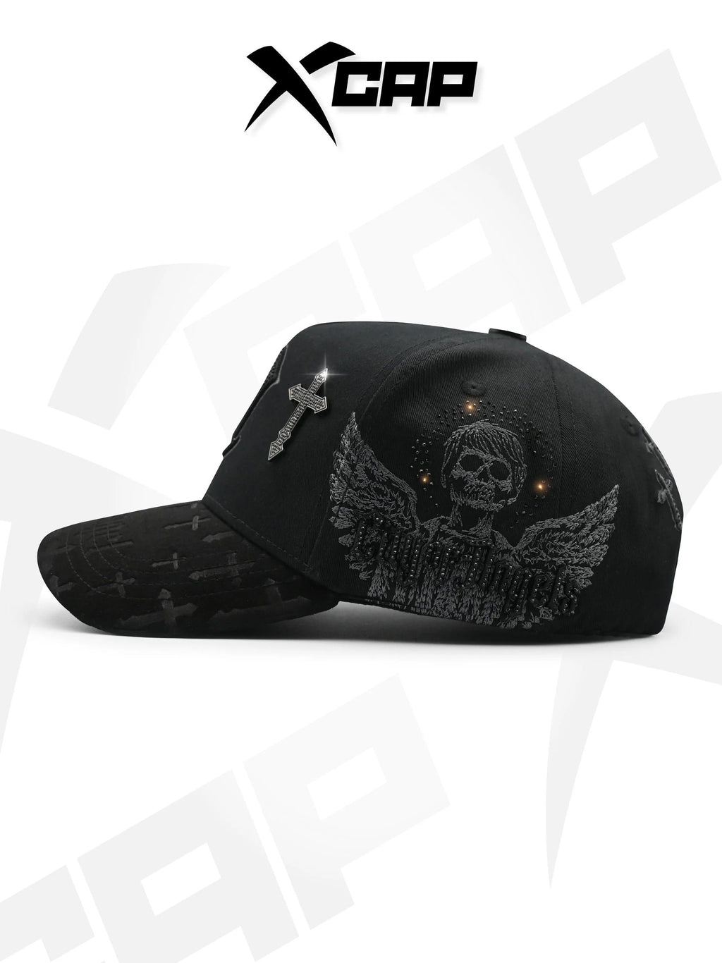 BELICA XCAPS LA DODGERS BLACK ON BLACK UPSIDE LOGO CRUZ