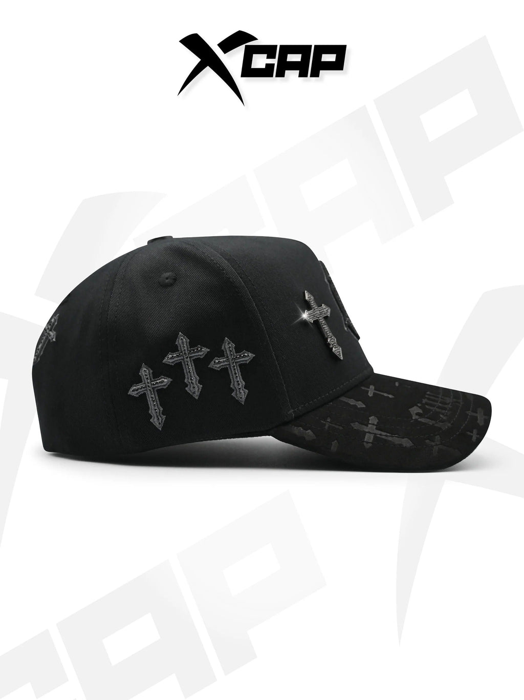 BELICA XCAPS LA DODGERS BLACK ON BLACK UPSIDE LOGO CRUZ
