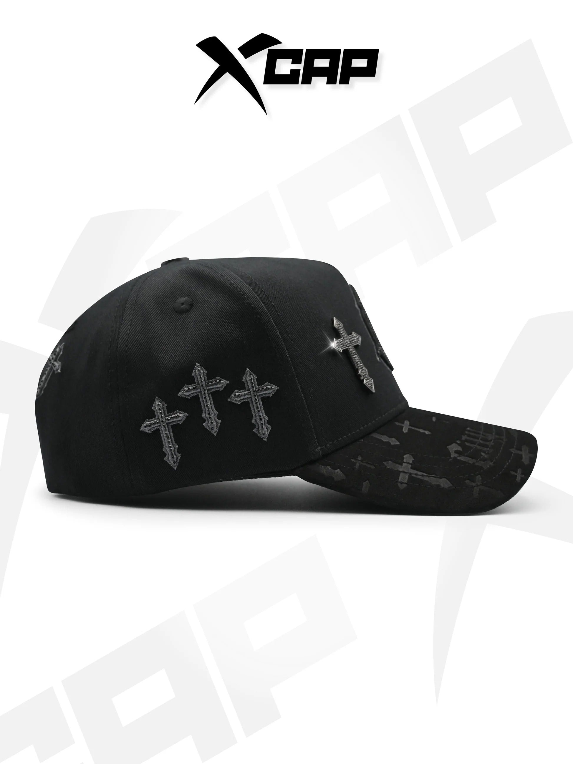 BELICA XCAPS LA DODGERS BLACK ON BLACK UPSIDE LOGO CRUZ