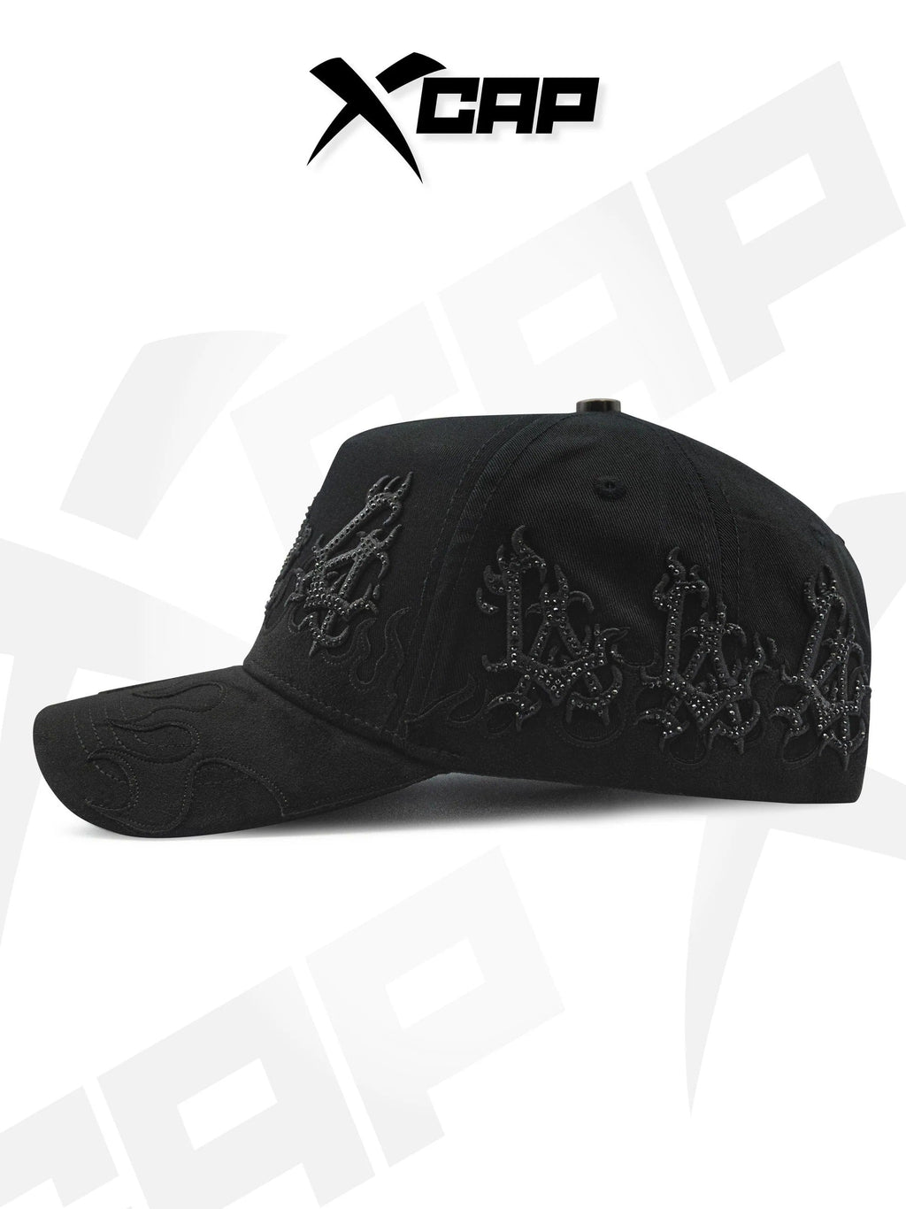 BELICA XCAPS LA DODGERS BLACK ON BLACK FLAMES
