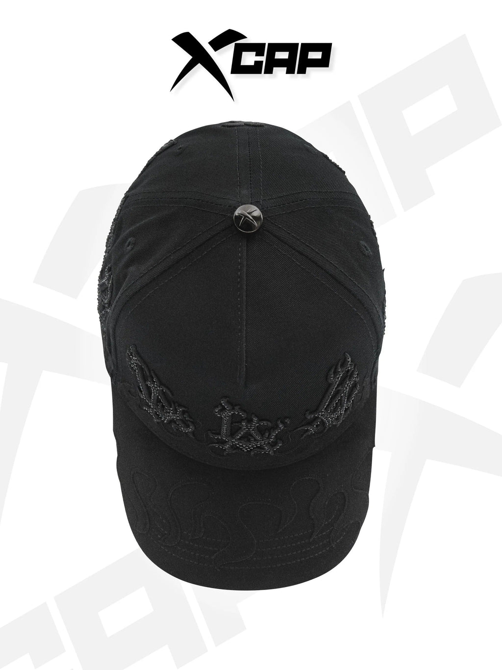 BELICA XCAPS LA DODGERS BLACK ON BLACK FLAMES