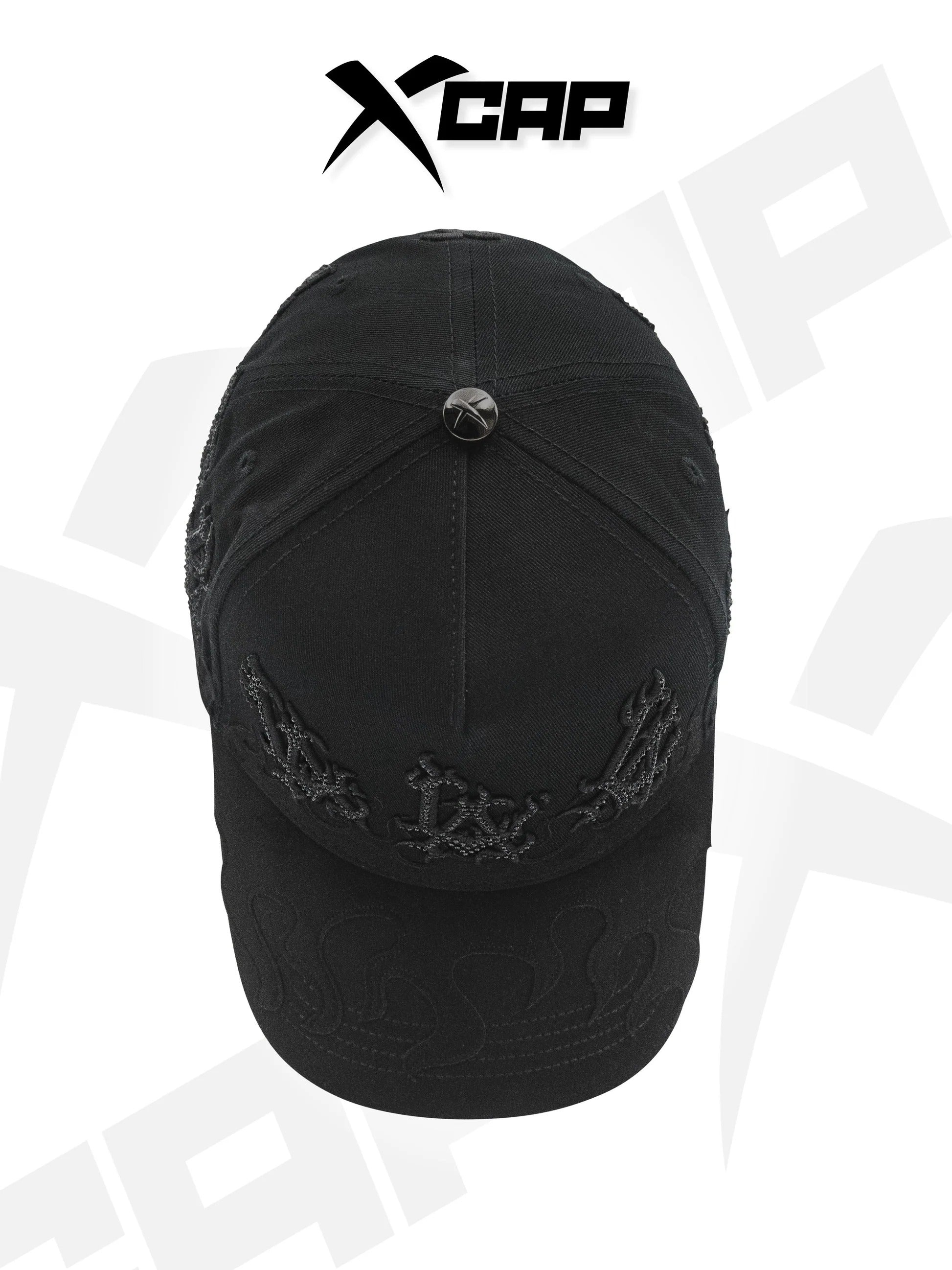BELICA XCAPS LA DODGERS BLACK ON BLACK FLAMES