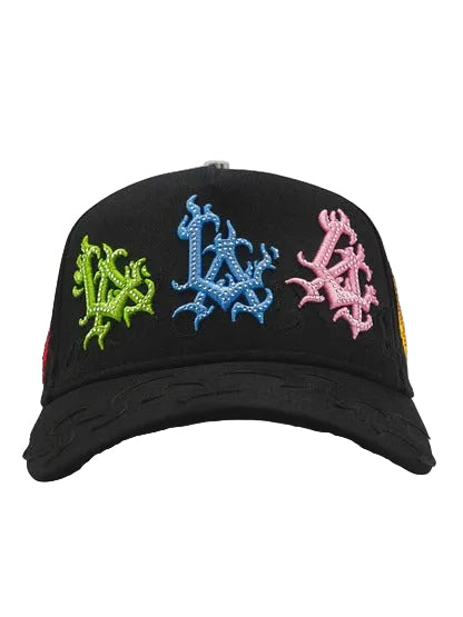 BELICA XCAPS LA DODGERS BLACK COLORS FLAMES